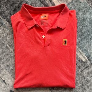 Nike Men's Size XL Red Heritage Golf Tennis Polo